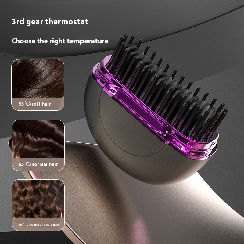 Portable Ceramic Hair Straightener - USB Rechargeable