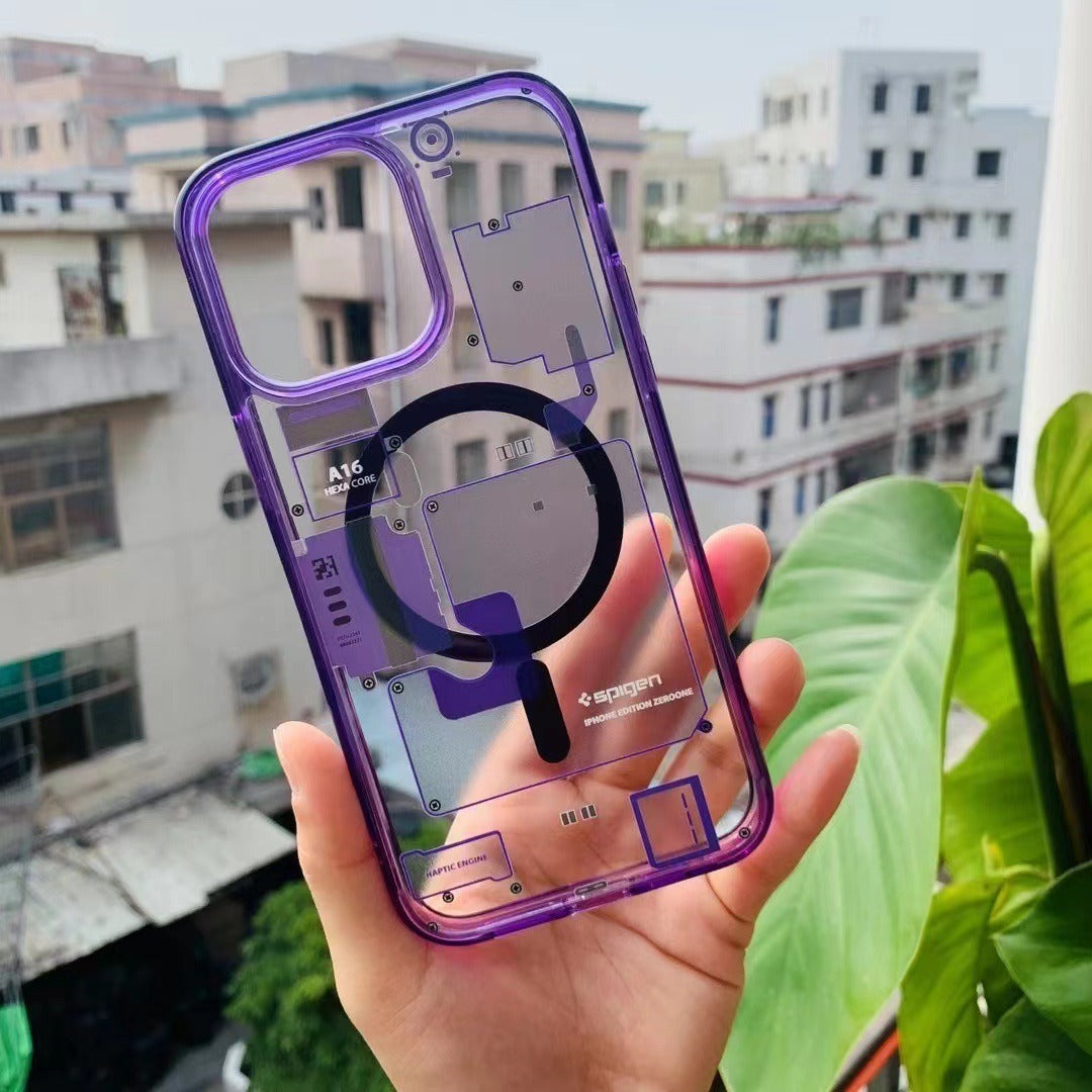 Transparent Acrylic Magnetic iPhone 14 Pro Case