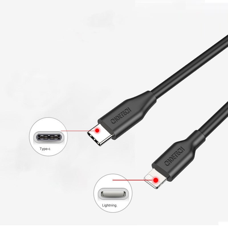 CHOETECH 2m USB-C to Lightning Cable